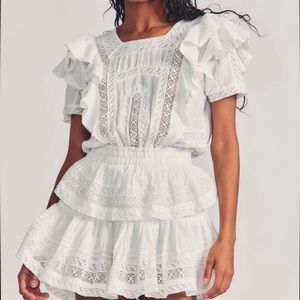 LoveShackFancy Natasha Mini Dress